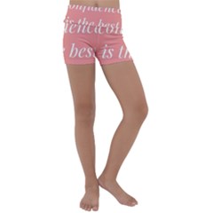 Self Confidence  Kids  Lightweight Velour Yoga Shorts by Abigailbarryart