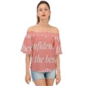 Self confidence  Off Shoulder Short Sleeve Top View1