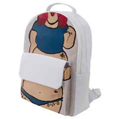 Sassy Flap Pocket Backpack (small) by Abigailbarryart