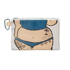 Sexy N Sassy Canvas Cosmetic Bag (medium) by Abigailbarryart