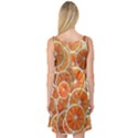 Oranges Background Sleeveless Satin Nightdress View2