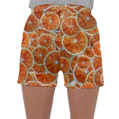 Oranges Background Sleepwear Shorts by HermanTelo