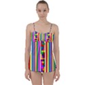 Rainbow Geometric Spectrum Babydoll Tankini Set View1