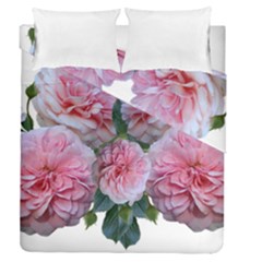 Roses Pink Flowers Arrangement Duvet Cover Double Side (queen Size) by Simbadda