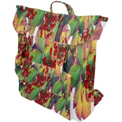 Leaves Autumn Berries Garden Buckle Up Backpack by Simbadda