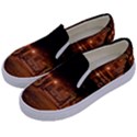 City Night Dark Architecture Lamps Kids  Canvas Slip Ons View2