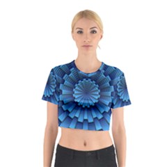 Mandala Background Texture Cotton Crop Top by HermanTelo