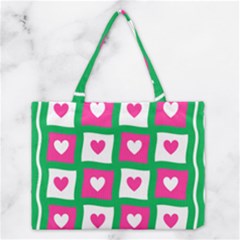 Pink Love Valentine Medium Tote Bag by Mariart