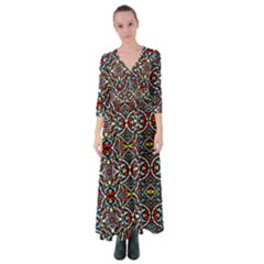 N 1 Button Up Maxi Dress by ArtworkByPatrick