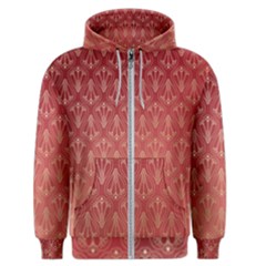 Red Gold Art Deco Art Deco Background Men s Zipper Hoodie by Simbadda