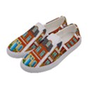 City Buildings Brick Architecture Women s Canvas Slip Ons View2