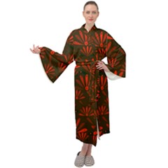 Zappwaits Cool Maxi Velour Kimono by zappwaits