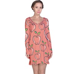 Fruit Apple Long Sleeve Nightdress by HermanTelo