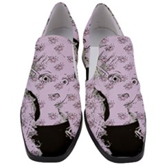 Wide Eyed Girl Lilac Women Slip On Heel Loafers by snowwhitegirl