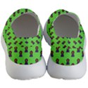 Nerdy 60s  Girl Pattern Green Men s Lightweight Slip Ons View4