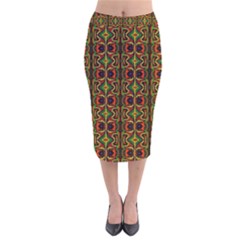 O 6 Velvet Midi Pencil Skirt by ArtworkByPatrick