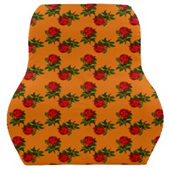 Red Roses Orange Car Seat Back Cushion  by snowwhitegirl