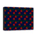 Red Roses Dark Blue Deluxe Canvas 16  x 12  (Stretched)  View1