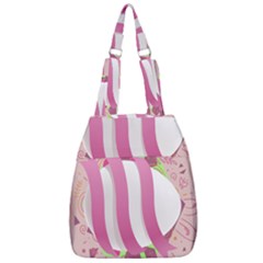 Easter Egg Colorful Spring Color Center Zip Backpack by Simbadda