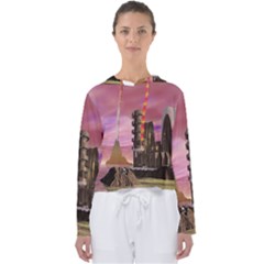 Planet Rocks City Base Fiction Women s Slouchy Sweat by Simbadda