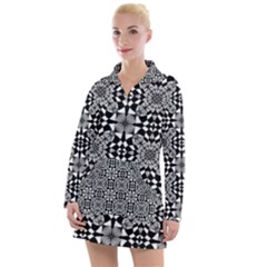 Fabric Geometric Shape Women s Long Sleeve Casual Dress by HermanTelo