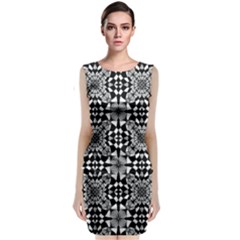 Fabric Geometric Shape Classic Sleeveless Midi Dress by HermanTelo