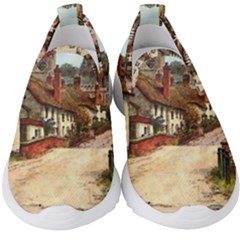 East Budleigh Devon Uk Vintage Old Kids  Slip On Sneakers by Sudhe