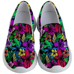 Flowers 3 Kids  Lightweight Slip Ons by ArtworkByPatrick