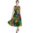 Flowers 4 Round Neck Boho Dress View1