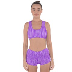 Purple Lavender Splash Racerback Boyleg Bikini Set by retrotoomoderndesigns