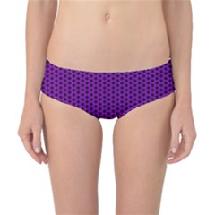 Purple Star Lattice Classic Bikini Bottoms by retrotoomoderndesigns