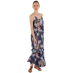 Flowers Boho Cami Maxi Ruffle Chiffon Dress by flowerland