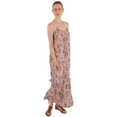 Flowers Boho Cami Maxi Ruffle Chiffon Dress by flowerland