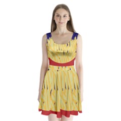 French Fries Potato Snacks Food Split Back Mini Dress  by Simbadda