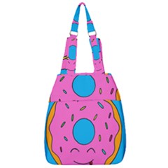 Donut Doughnut Dessert Clip Art Center Zip Backpack by Simbadda