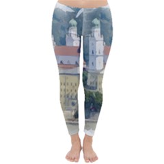 Architecture Old Sky Travel Classic Winter Leggings by Simbadda