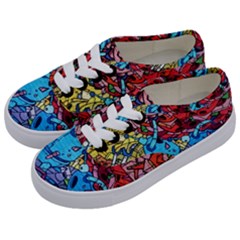 Graffiti Wall Mural Painting Arts Kids  Classic Low Top Sneakers by Simbadda