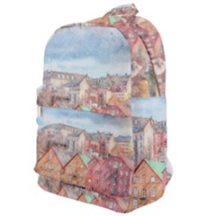 Architecture City Buildings River Classic Backpack by Simbadda