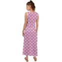 Pretty Pink Flowers V-Neck Chiffon Maxi Dress View2