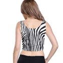 Vector Zebra Stripes Seamless Pattern Crop Top View3