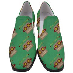 Toy Robot Women Slip On Heel Loafers by Vaneshart