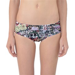 Graffiti Wall Background Classic Bikini Bottoms by Vaneshart