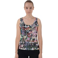 Graffiti Wall Background Velvet Tank Top by Vaneshart