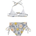 Flowers Pattern Lotus Lily Kids  Classic Bikini Set View2