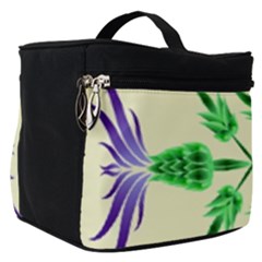 Thistle Flower Purple Thorny Flora Make Up Travel Bag (small) by Bajindul