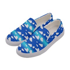 Clouds Women s Canvas Slip Ons by bloomingvinedesign