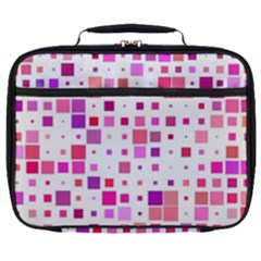 Background Square Pattern Colorful Full Print Lunch Bag by Simbadda