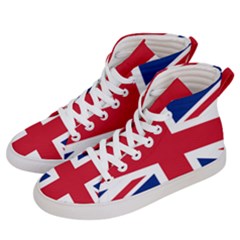 Uk Flag Women s Hi-top Skate Sneakers by FlagGallery