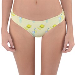 Lemonade Polkadots Reversible Hipster Bikini Bottoms by bloomingvinedesign