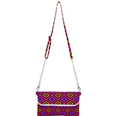 Squares Modern Backgrounds Texture Mini Crossbody Handbag by Simbadda